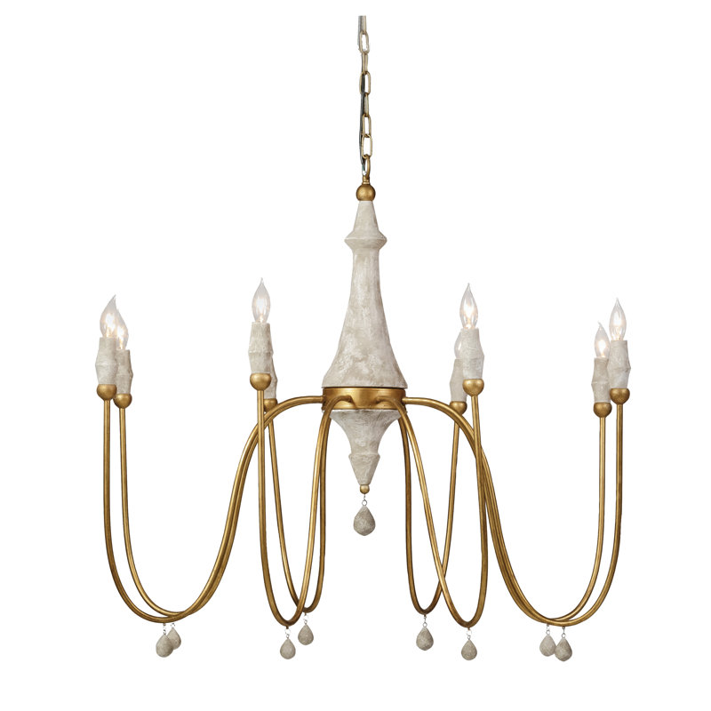 Gabby 8 Light Candle Style Classic / Traditional Chandelier with